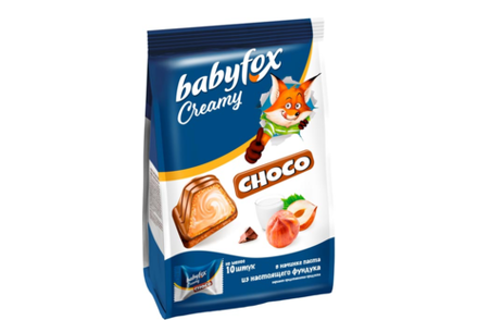 Конфеты вафельные Creamy Choco «BabyFox», 100 г