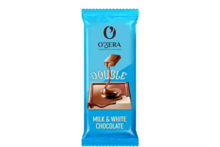 Шоколад Double Milk & White chocolate «O'Zera», 24 г