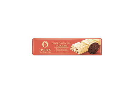 Шоколадный батончик White & Cookies «O'Zera», 45 г