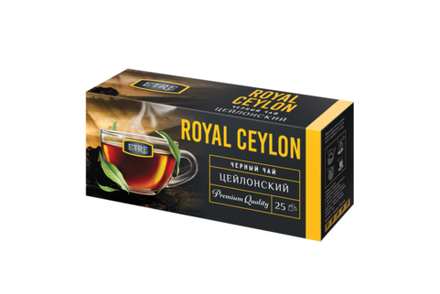 Чай Royal Ceylon черный цейлонский отборный, 25 пакетиков «ETRE», 50 г