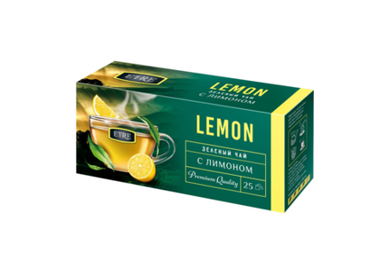 Чай Lemon зелёный с лимоном, 25 пакетиков «ETRE», 50 г