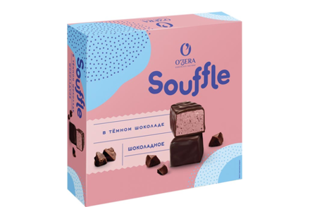 Конфеты Souffle со вкусом шоколада, в тёмном шоколаде «O'Zera», 360 г