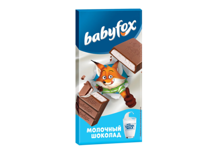 Молочный шоколад «BabyFox», 90 г