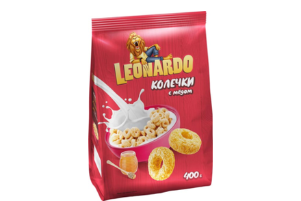 Готовый завтрак «Колечки с мёдом» «Leonardo», 400 г