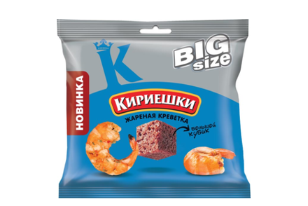 Сухарики «Жареная креветка» «Кириешки Big Size», 80 г