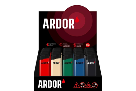Многоразования зажигалка ARDOR А-2  (пьезо), 18 г
