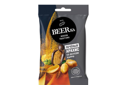 Арахис печёный со вкусом карри «Beerka», 90 г