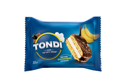 Choco Pie банановый «Tondi» (коробка 2,13 кг)