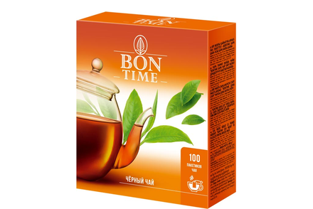 Чай черный, 100 пакетиков «Bontime», 200 г