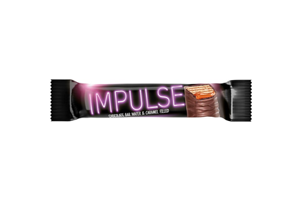 Вафли «Impulse» с мягкой карамелью в глазури, 16 г