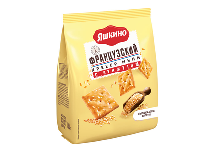 Крекер мини «Французский» с кунжутом «Яшкино», 180 г