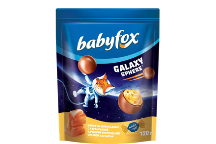 Конфеты шоколадные Galaxy sphere с соленой карамелью «BabyFox», 130 г Конфеты шоколадные Galaxy sphere с соленой карамелью «BabyFox», 130 г