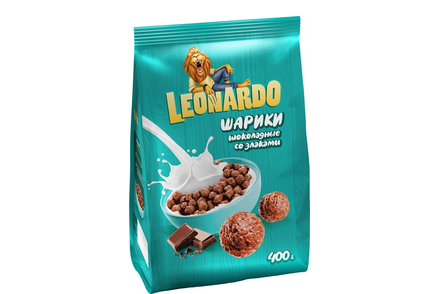 Готовый завтрак «Шоколадные шарики» «Leonardo», 400 г Готовый завтрак «Шоколадные шарики» «Leonardo», 400 г