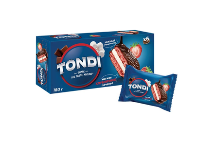 Choco Pie клубничный «Tondi», 180 г Choco Pie клубничный «Tondi», 180 г