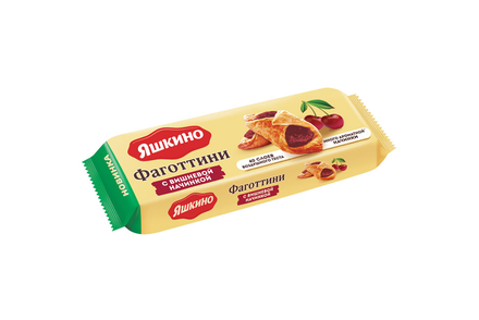Фаготтини с вишнёвой начинкой «Яшкино», 125 г Фаготтини с вишнёвой начинкой «Яшкино», 125 г