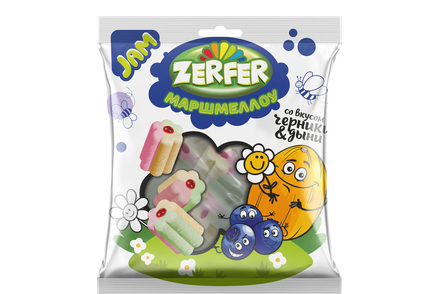 Маршмеллоу Jam со вкусом черники & дыни «Zerfer», 90 г Маршмеллоу Jam со вкусом черники & дыни «Zerfer», 90 г