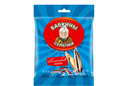 Семечки полосатые, солёные «Бабкины семечки», 90 г