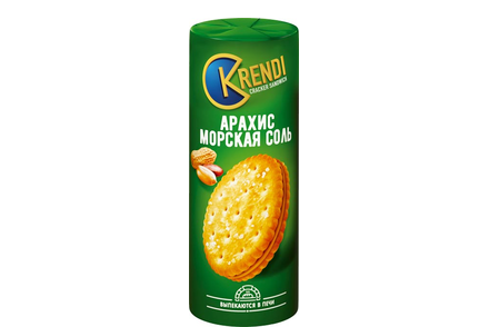 Крекер-сэндвич Peanut&sea salt «Krendi», 170 г