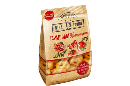 Тараллини с томатом и ароматными травами «Nina Farina», 180 г