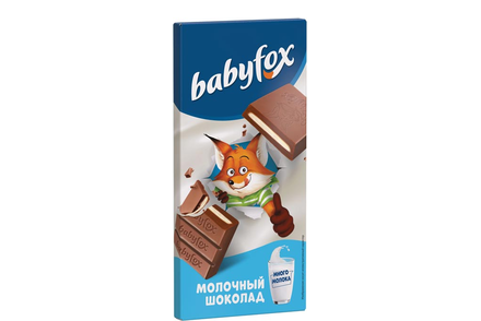 Молочный шоколад «BabyFox», 90 г