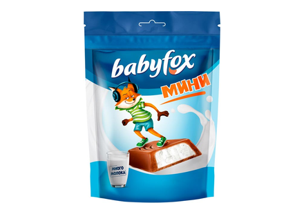 Конфеты mini с молочной начинкой «BabyFox», 120 г