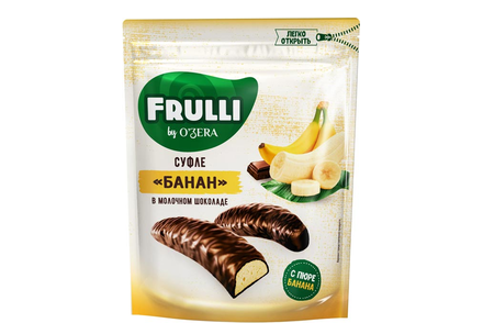 Конфеты Frulli суфле банана в шоколаде «O'Zera», 125 г