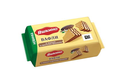 Вафли с какао и вкусом ванили «Яшкино», 200 г
