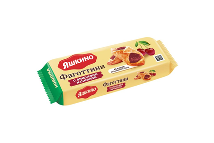 Фаготтини с вишнёвой начинкой «Яшкино», 125 г