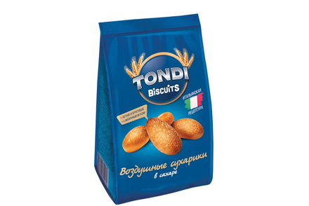 Воздушные сухарики в сахаре с молочным вкусом «Tondi», 94 г