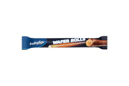 Конфеты Wafer Rolls с начинкой с солёной карамелью «BabyFox» (коробка 1,5 кг) Конфеты Wafer Rolls с начинкой с солёной карамелью «BabyFox» (коробка 1,5 кг)