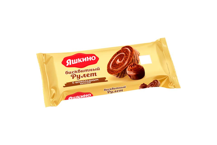Рулет бисквитный с шоколадным вкусом «Яшкино», 200 г