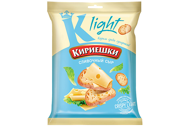 «Кириешки Light», сухарики со вкусом сливочного сыра, 80 г – купить по ...