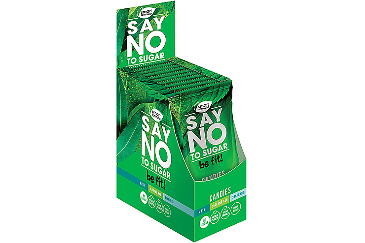 Карамель без сахара Say no to sugar, мята, зелёный чай, эвкалипт «Smart Formula», 60 г