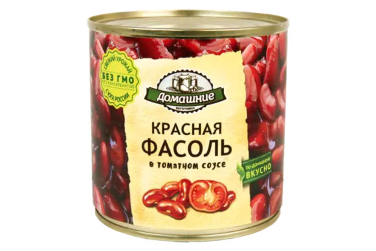 Фасоль красная в томатном соусе «Домашние заготовки», 400 г