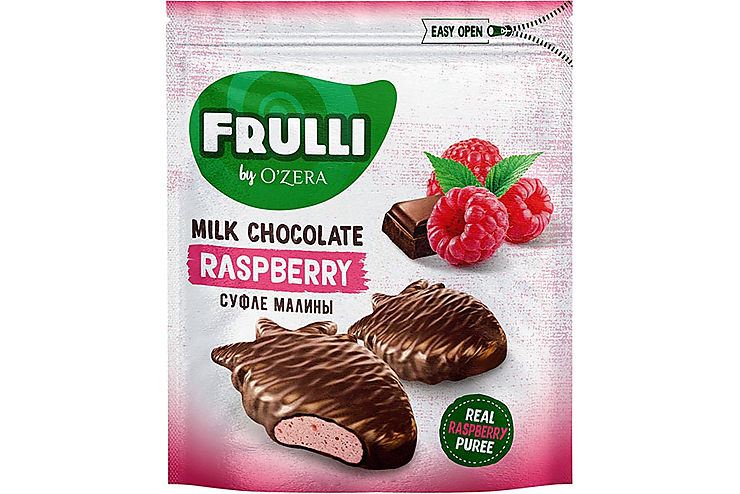 Конфеты Frulli суфле малины в шоколаде «O'Zera», 125 г