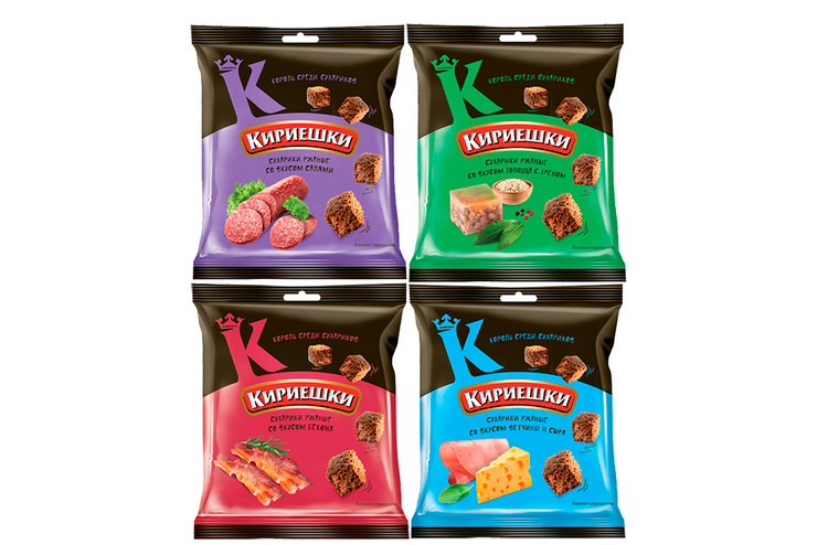 Сухарики ржаные ассорти «Кириешки», 200 г