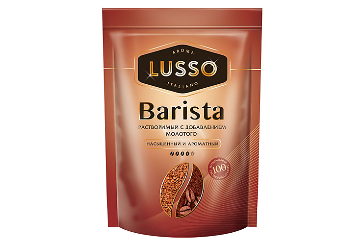 Кофе Barista, молотый в растворимом «LUSSO», 40 г