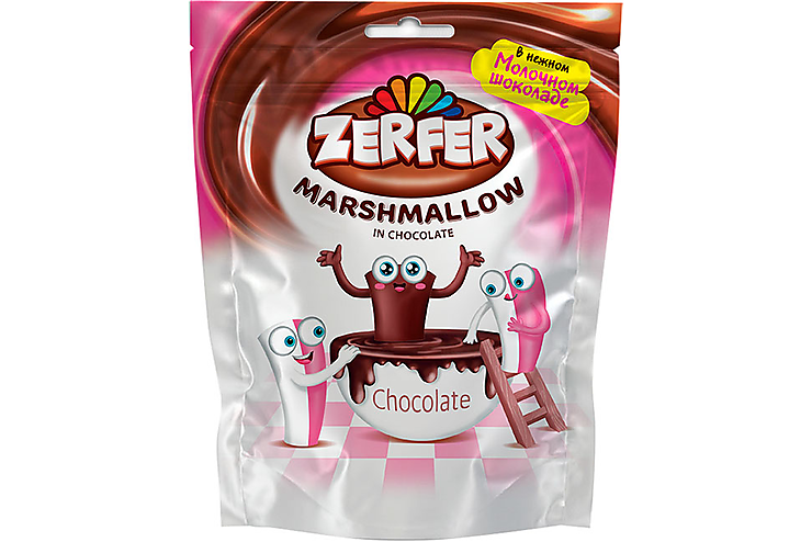 Маршмеллоу с клубнично-сливочным вкусом, в шоколаде «Zerfer», 110 г