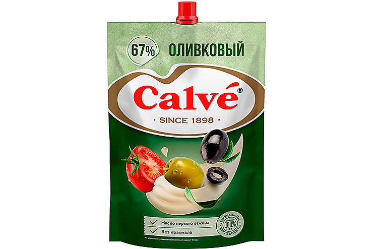 Майонез «Оливковый» 67% «Calve», 400 г