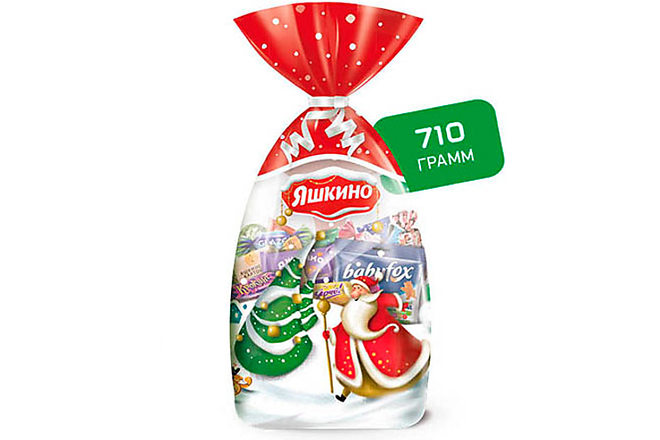 Новогодний набор «Мешочек с конфетами» «Яшкино», 710 г