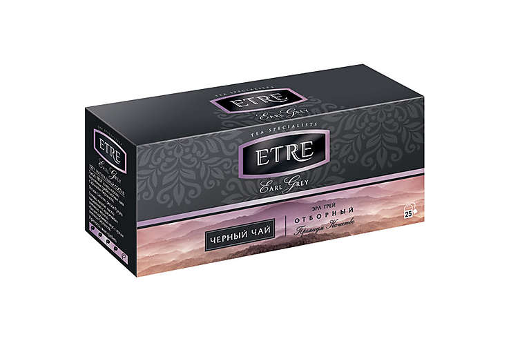 Earl Grey чай черный с бергамотом, 25 пакетиков «ETRE», 50 г Earl Grey чай черный с бергамотом, 25 пакетиков «ETRE», 50 г