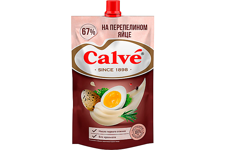 Майонез «На перепелином яйце» 67% «Calve», 200 г