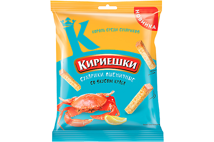 «Кириешки», сухарики со вкусом краба, 40 г – купить по выгодной цене с ...