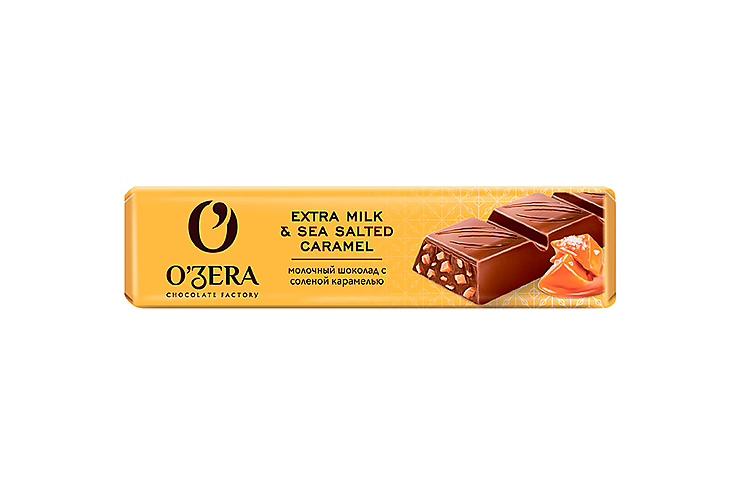 Шоколад молочный Extra Milk &Sea Salted caramel «O'Zera», 45 г