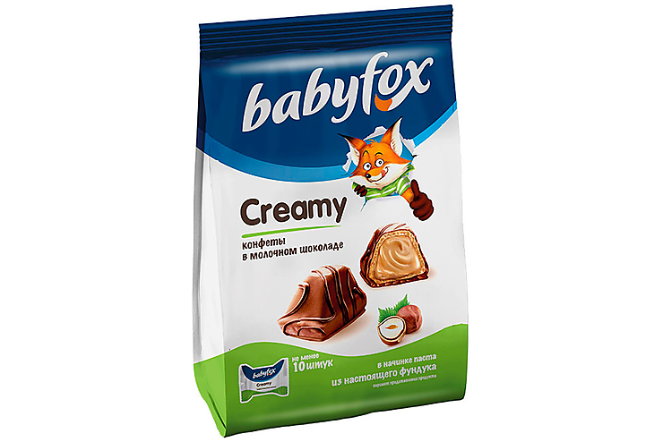 Конфеты вафельные Creamy «BabyFox», 100 г Конфеты вафельные Creamy «BabyFox», 100 г