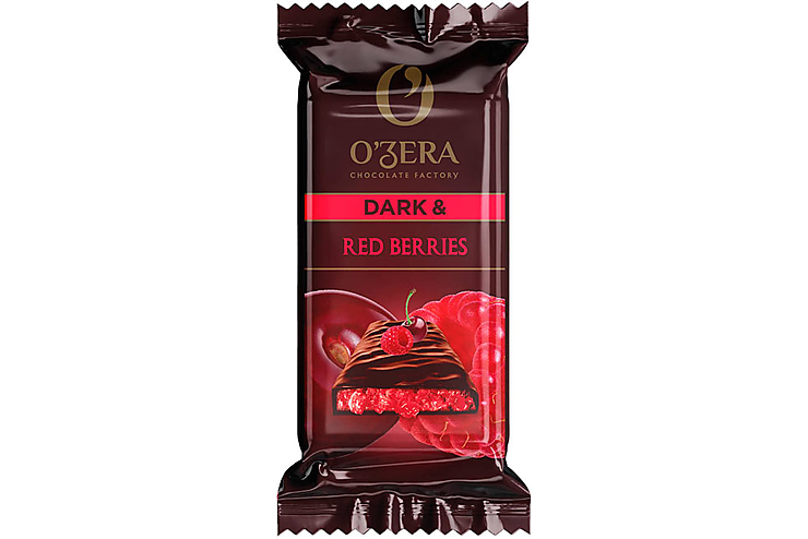 Шоколад горький  Dark & Red berries «O'Zera», 40 г