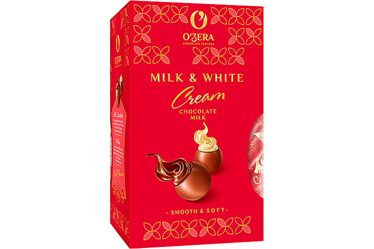 Шоколадные конфеты Milk & White Cream «O'Zera», 200 г