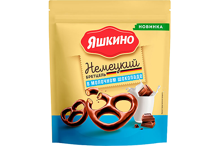 Крендельки «Немецкий бретцель» в молочном шоколаде «Яшкино», 90 г