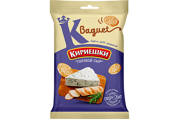Сухарики со вкусом голубого сыра «Кириешки Baguet», 50 г