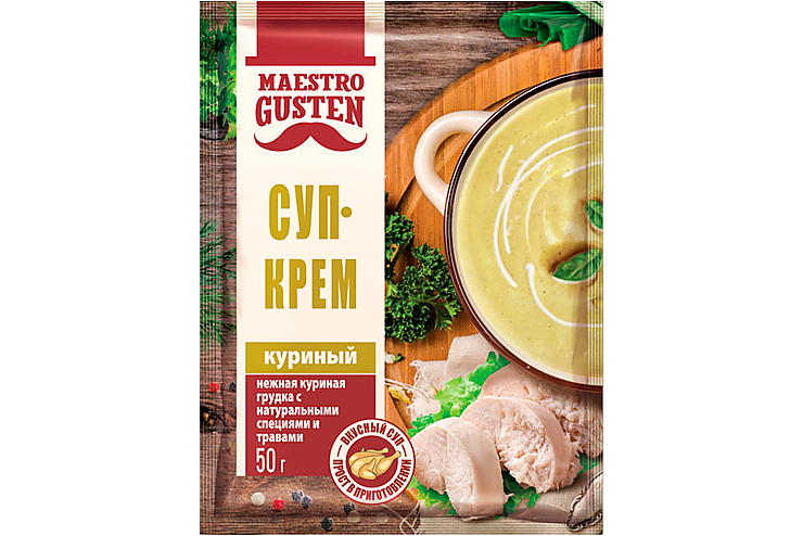 Суп-крем куриный быстрого приготовления «Maestro Gusten», 50 г